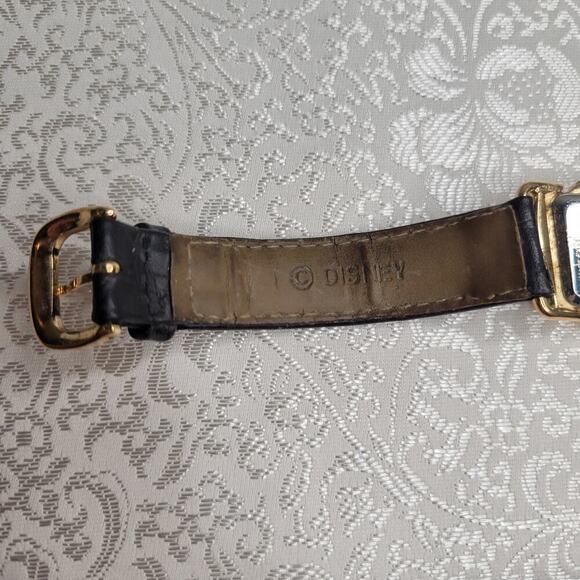 Disney Mickey Mouse Steamboat Willie leather watch gold tone working limited ed. - Picture 6 of 10